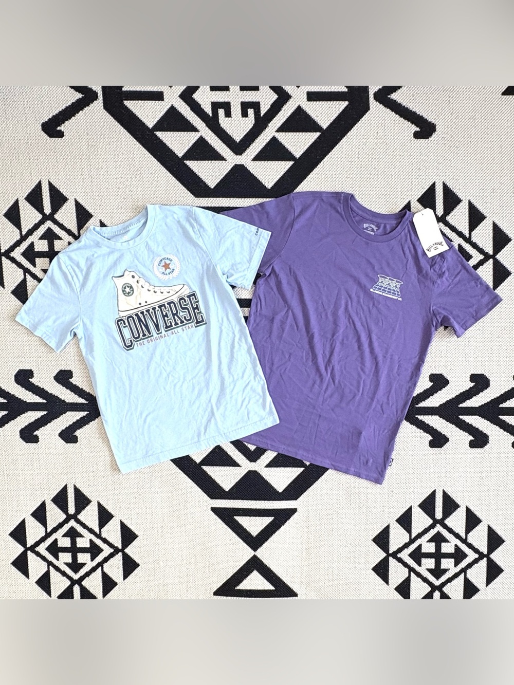 Bundle of Boys Converse & Billabong Short Sleeve Graphic Tees Large